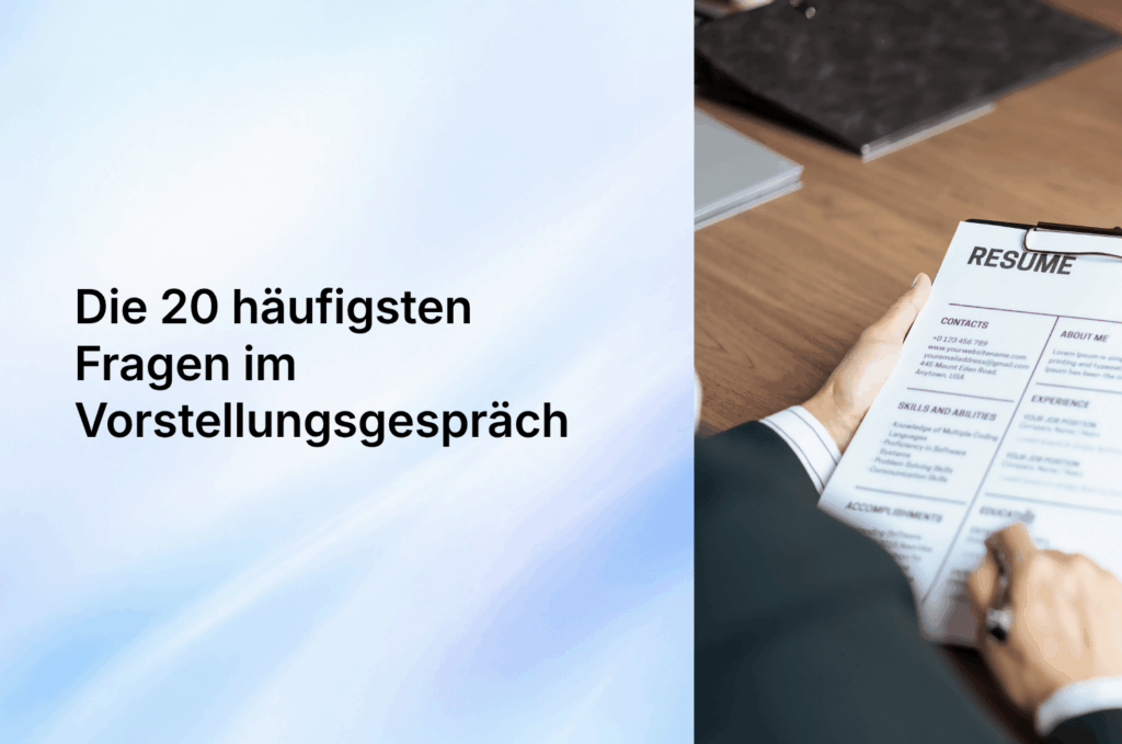 Die 20 häufigsten 
Fragen im Vorstellungsgespräch